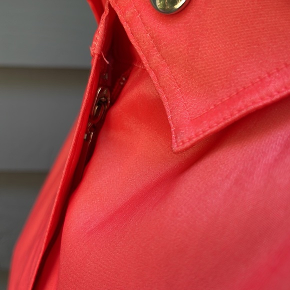 Samual Dong Ladies Coral Crop Jacket with Two Way Collar Bubble Sleeves Large - Picture 7 of 12